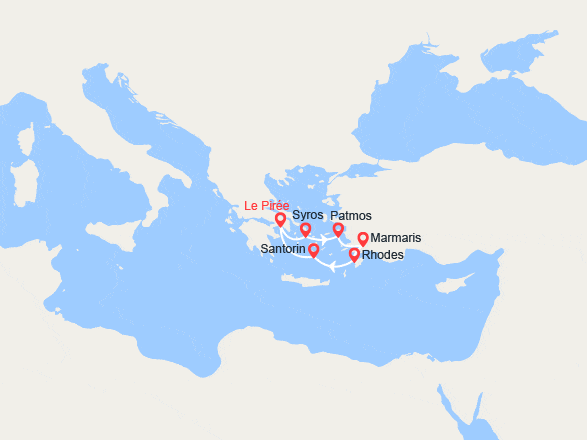 itinéraire croisière Méditerranée Orientale : Grèce, Turquie