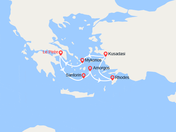 itinéraire croisière Méditerranée Orientale : Grèce, Turquie