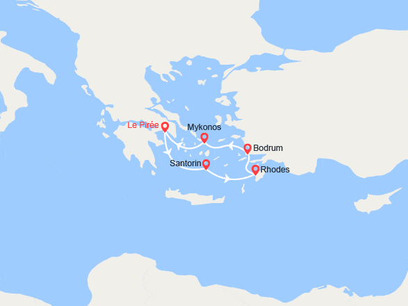 itinéraire croisière Méditerranée Orientale : Grèce, Turquie