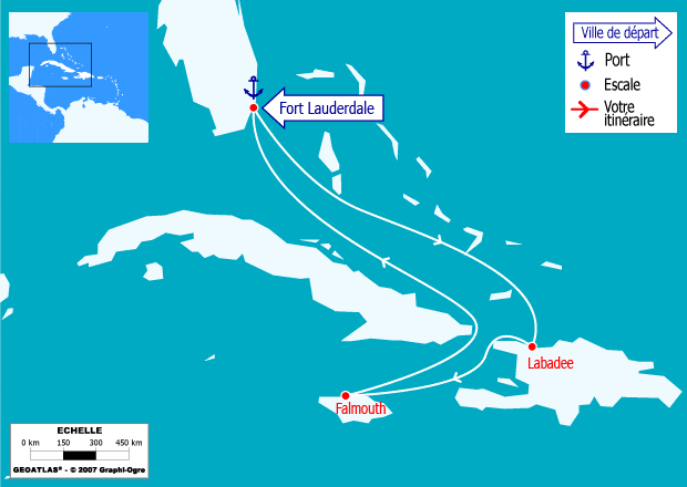 itinéraire croisière Caraïbes et Antilles : Haiti & Jamaïque