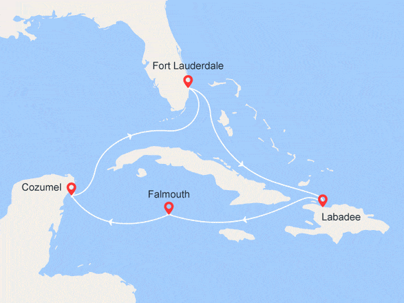 itinéraire croisière Caraïbes et Antilles : Haïti, Jamaïque et Mexique