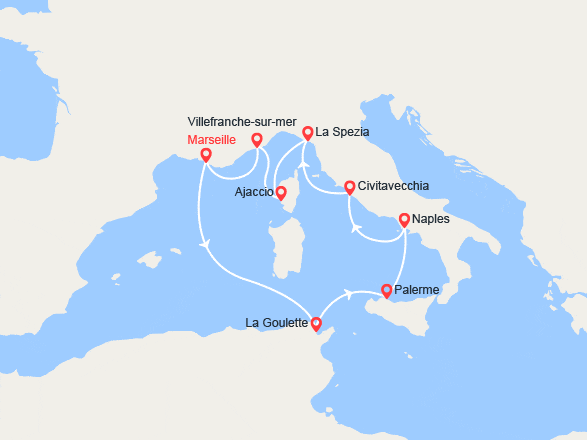 itin&eacute;raire croisi&egrave;re Méditerranée Orientale : Héritage des Empires 