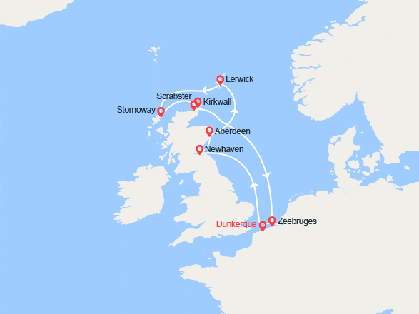 itin&eacute;raire croisi&egrave;re Iles Britanniques : Highlands écossais et îles du Nord 