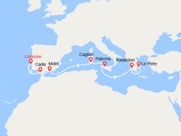 itinéraire croisière Méditerranée : Histoire et plaisir sur la Méditerranée