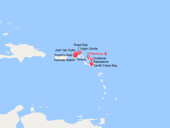 itin&eacute;raire croisi&egrave;re Caraïbes et Antilles : Îles au Trésor : Antilles et Caraïbes - Vols inclus 