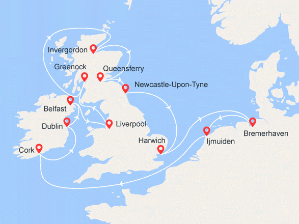 itinéraire croisière Europe du Nord : Iles Britanniques