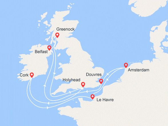 itinéraire croisière Europe du Nord : Iles Britanniques