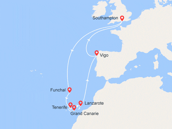 itinéraire croisière Canaries Madère - Canaries Madère : Iles Canaries et Madère