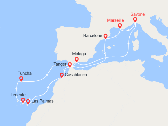 itinéraire croisière Canaries Madère - Canaries Madère : Iles et Terres du Soleil : Espagne, Maroc, Canaries, Madère