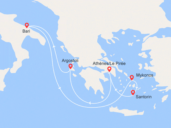 itinéraire croisière Iles grecques : Iles Grecques