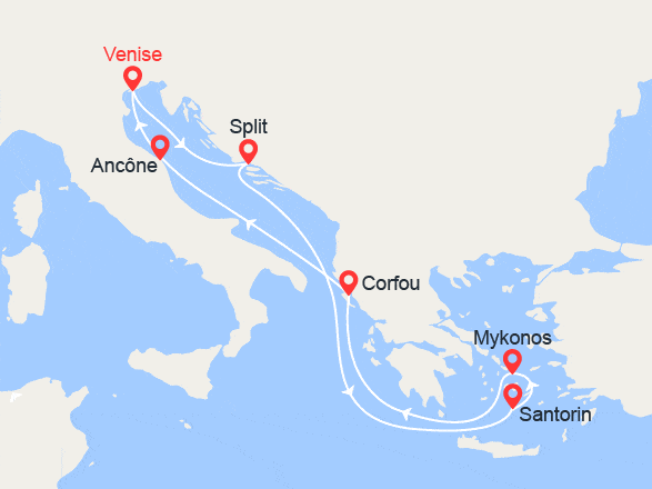 itinéraire croisière Iles grecques : Iles grecques