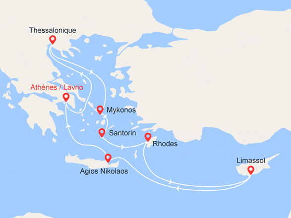 itinéraire croisière Iles grecques : Iles Grecques