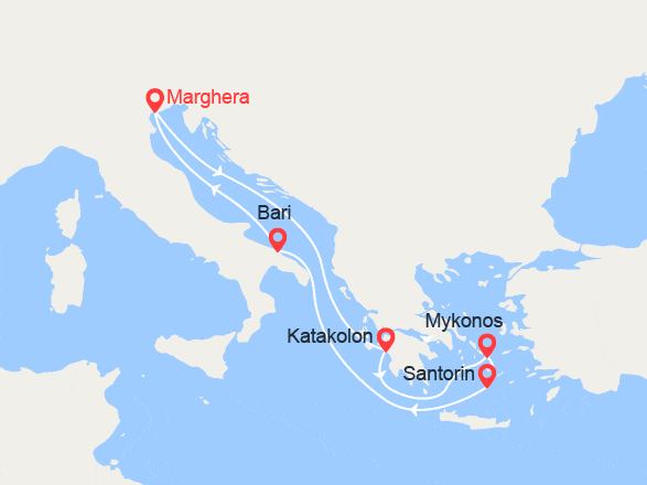 itinéraire croisière Iles grecques : Iles Grecques