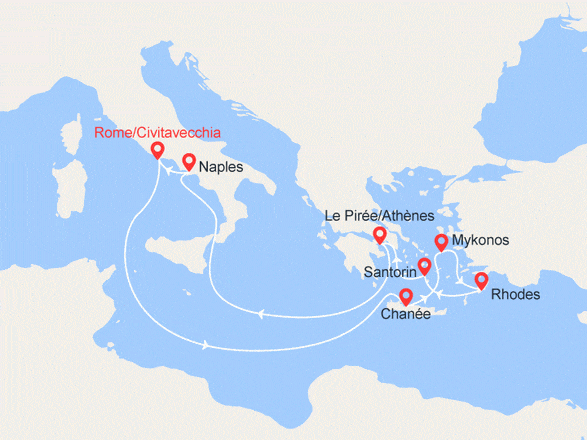 itinéraire croisière Iles grecques - Iles grecques : Iles grecques