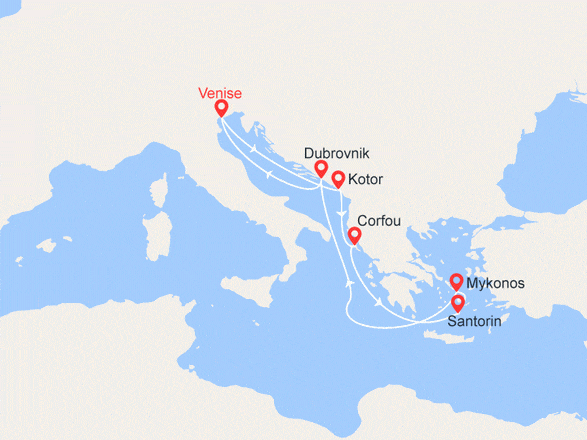 itinéraire croisière Iles grecques : Iles Grecques