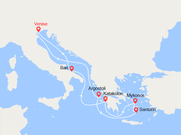 itinéraire croisière Iles grecques : Iles Grecques