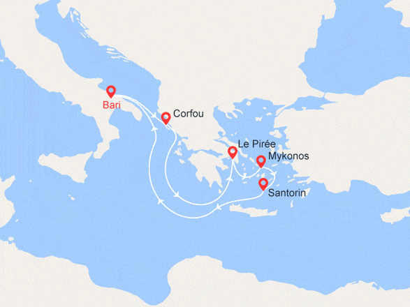 itinéraire croisière Iles grecques - Iles grecques : Iles Grecques
