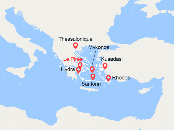 itinéraire croisière Iles grecques : Iles grecques, Turquie