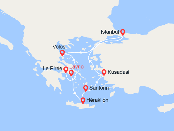 itinéraire croisière Iles grecques : Iles Grecques et Turquie