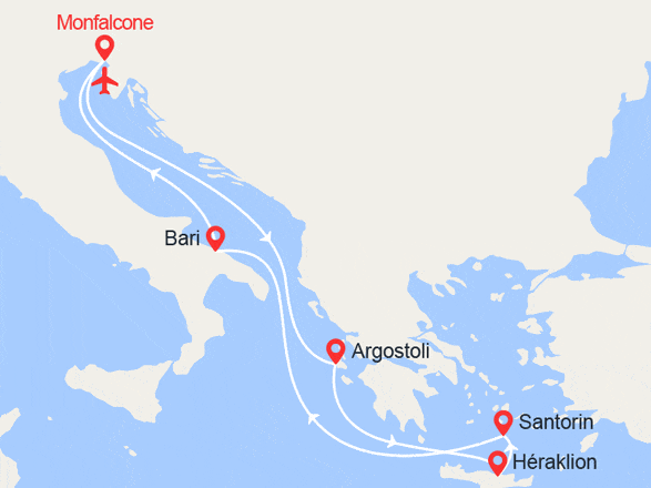 itinéraire croisière Iles grecques : Iles Grecques II Vols Inclus