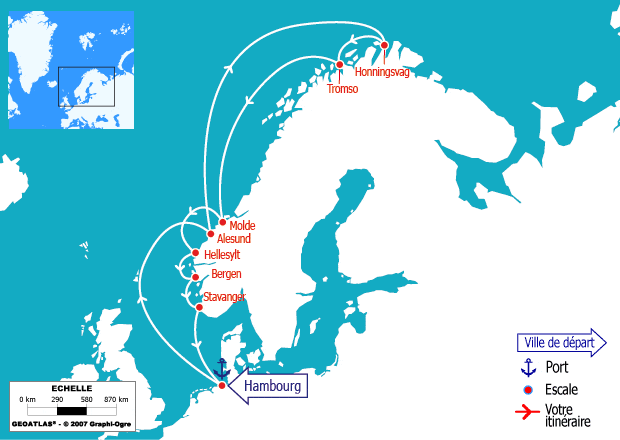 itinéraire croisière Europe du Nord - Islande : Iles Shetland, Islande, Écosse