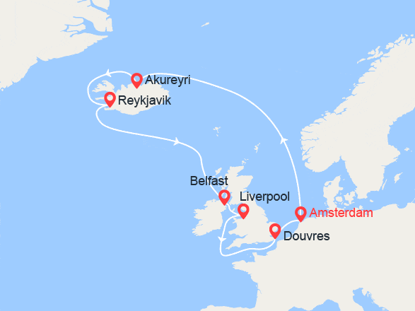 itinéraire croisière Islande : Islande