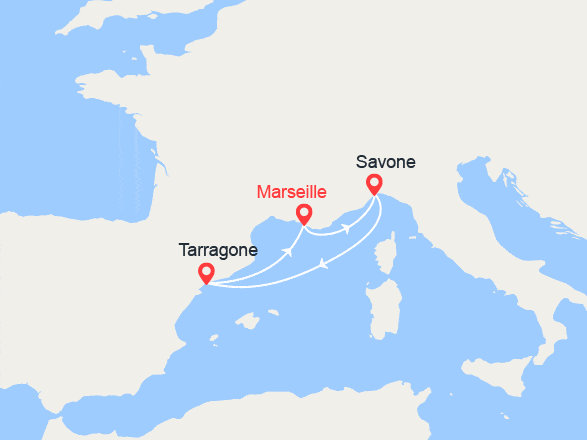 itinéraire croisière Méditerranée : Italie, Espagne