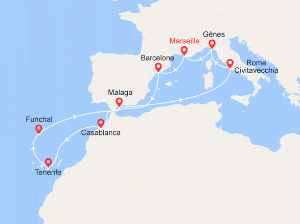 Croisiere Pas Chere Msc Orchestra Italie France Espagne Maroc Madere