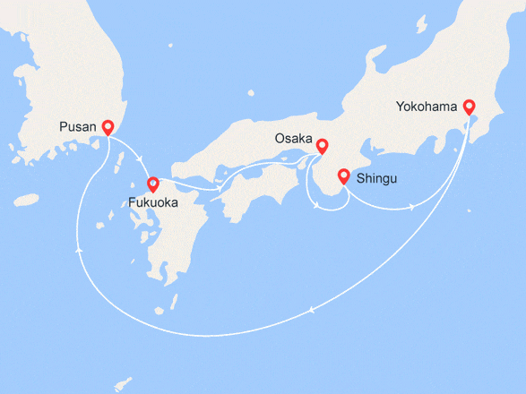 itinéraire croisière Asie : Japon, Corée du Sud