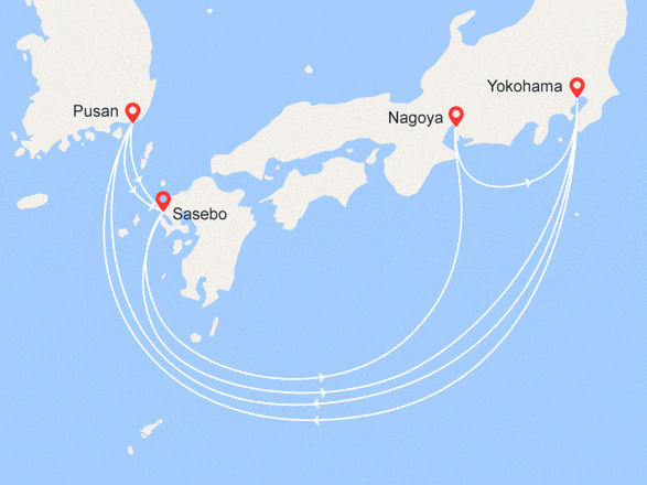 itinéraire croisière Asie : Japon, Corée du Sud