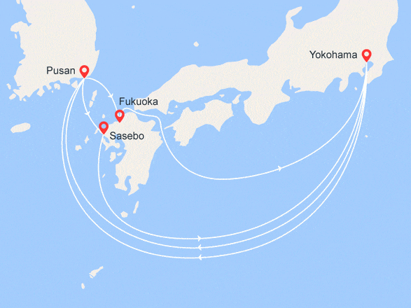 itinéraire croisière Asie : Japon, Corée du Sud