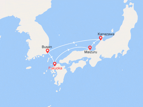 itinéraire croisière Asie : Japon, Corée du Sud
