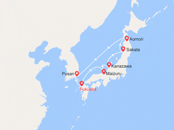 itinéraire croisière Asie : Japon, Corée du Sud