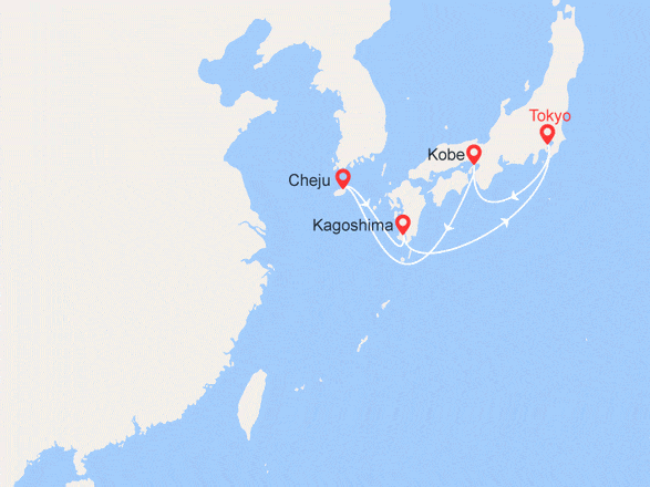itinéraire croisière Asie : Japon, Corée du Sud