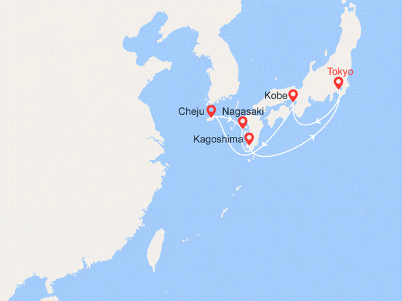 itinéraire croisière Asie : Japon, Corée du Sud