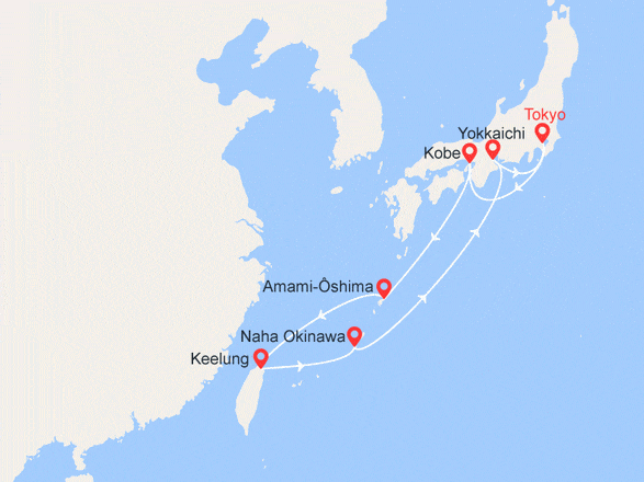 itinéraire croisière Asie : Japon, Corée du Sud
