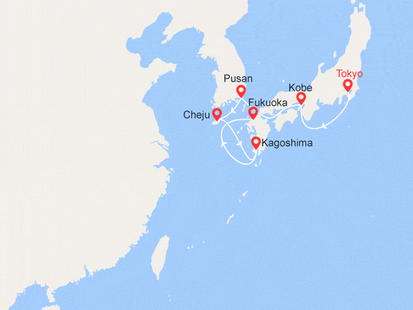 itinéraire croisière Asie : Japon, Corée du Sud