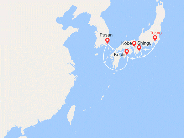 itinéraire croisière Asie : Japon, Corée du Sud