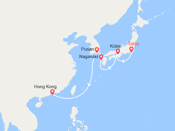 itinéraire croisière Asie : Japon, Corée du Sud, Chine