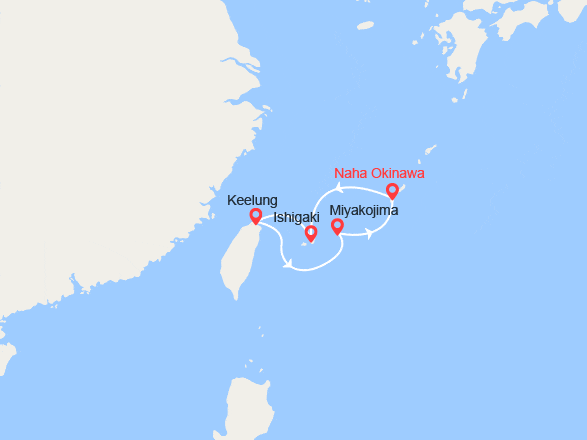 itinéraire croisière Asie : Japon, Taïwan : Ishigaki à Miyako Island 