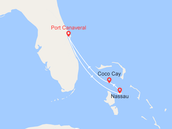 itinéraire croisière Caraïbes et Antilles : Joyaux des Bahamas