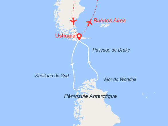 itinéraire croisière Groenland - Arctique - Antarctique : L'Antarctique emblématique