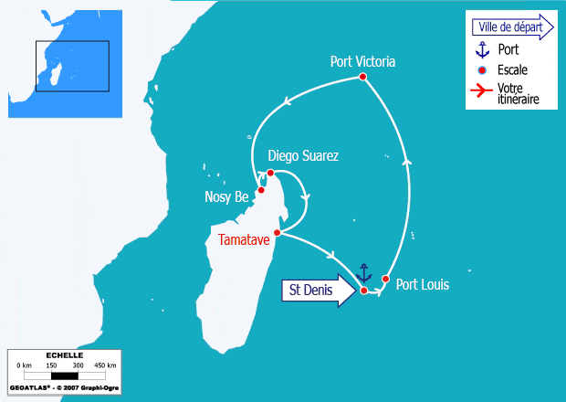 itinéraire croisière Océan Indien : L'océan indien, paradis sur mer...