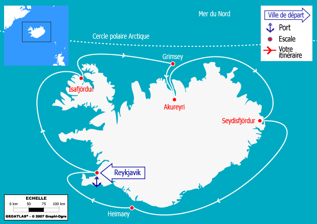 itinéraire croisière Europe du Nord : La boucle islandaise