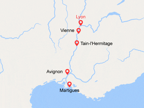 itinéraire croisière Rhône Saône : La Camargue et le Rhône sauvage (ROD)