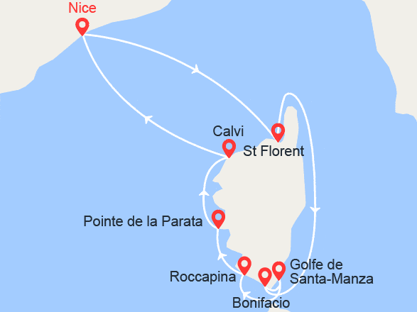 itinéraire croisière Méditerranée : La Corse sauvage et authentique