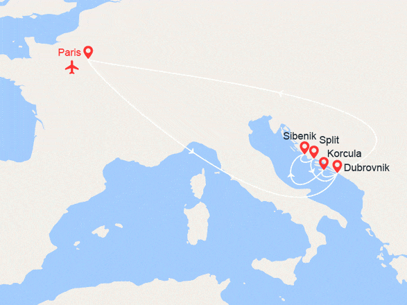 itinéraire croisière Méditerranée : La Croatie et le Monténégro en famille (DHD_FAM)