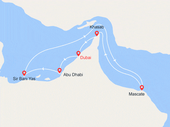 itinéraire croisière Moyen Orient : La Magie des Emirats