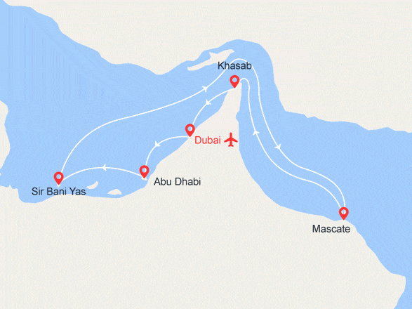 itinéraire croisière Moyen Orient : La magie des Émirats