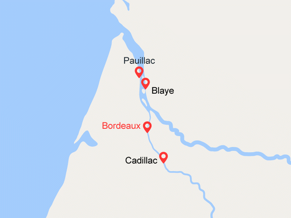 itinéraire croisière Gironde Garonne - Gironde Garonne : La Région du Médoc (BOQ_PP) 